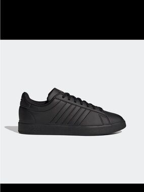 adidas Black Low-Top Leather Sneaker